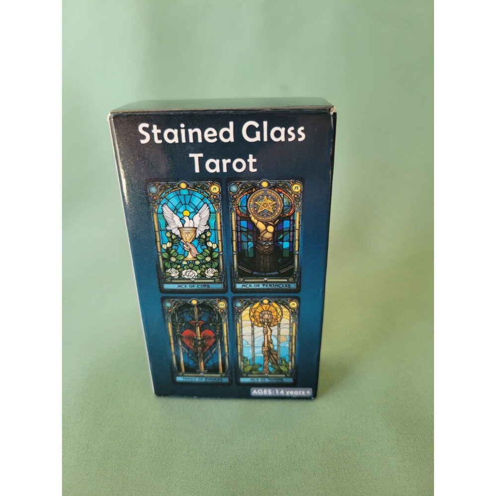 Stained Glass Unique Tarot Deck Complete 78 Cards US Games Systems - Picture 6 of 7